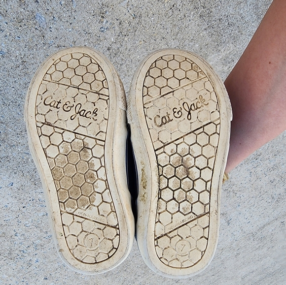 Cat & Jack toddler boys navy shoes size 7 - Picture 5 of 5